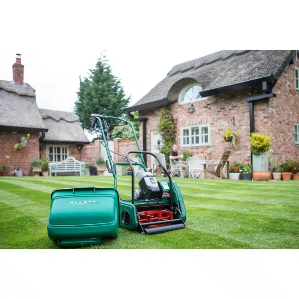 Allett Liberty 35 Battery Powered Cylinder Mower complete with battery Shire Garden Machines
