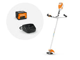 Stihl FSA 80 Battery Powered Brushcutter-Fitted With Grass Blade