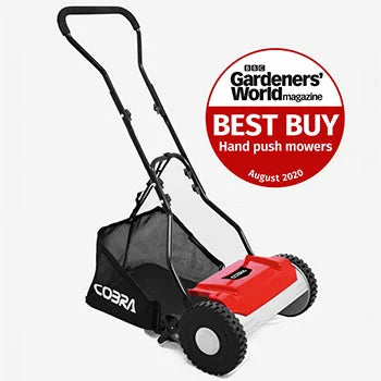 Hand Push Cylinder Lawnmower- Cobra HM31 with Grass Collector
