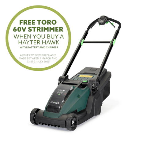 Hayter Hawk 43 AD Self Propelled - 60V Cordless Mower (Kit) * Now with FREE 60v Strimmer Worth £159