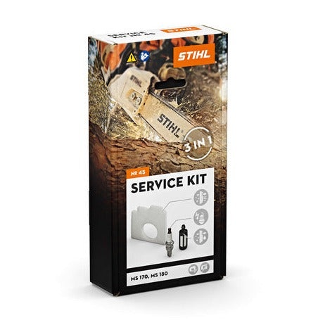 Stihl Service Kit 45 - For  Chainsaws MS 170 & MS 180 (2 mix)